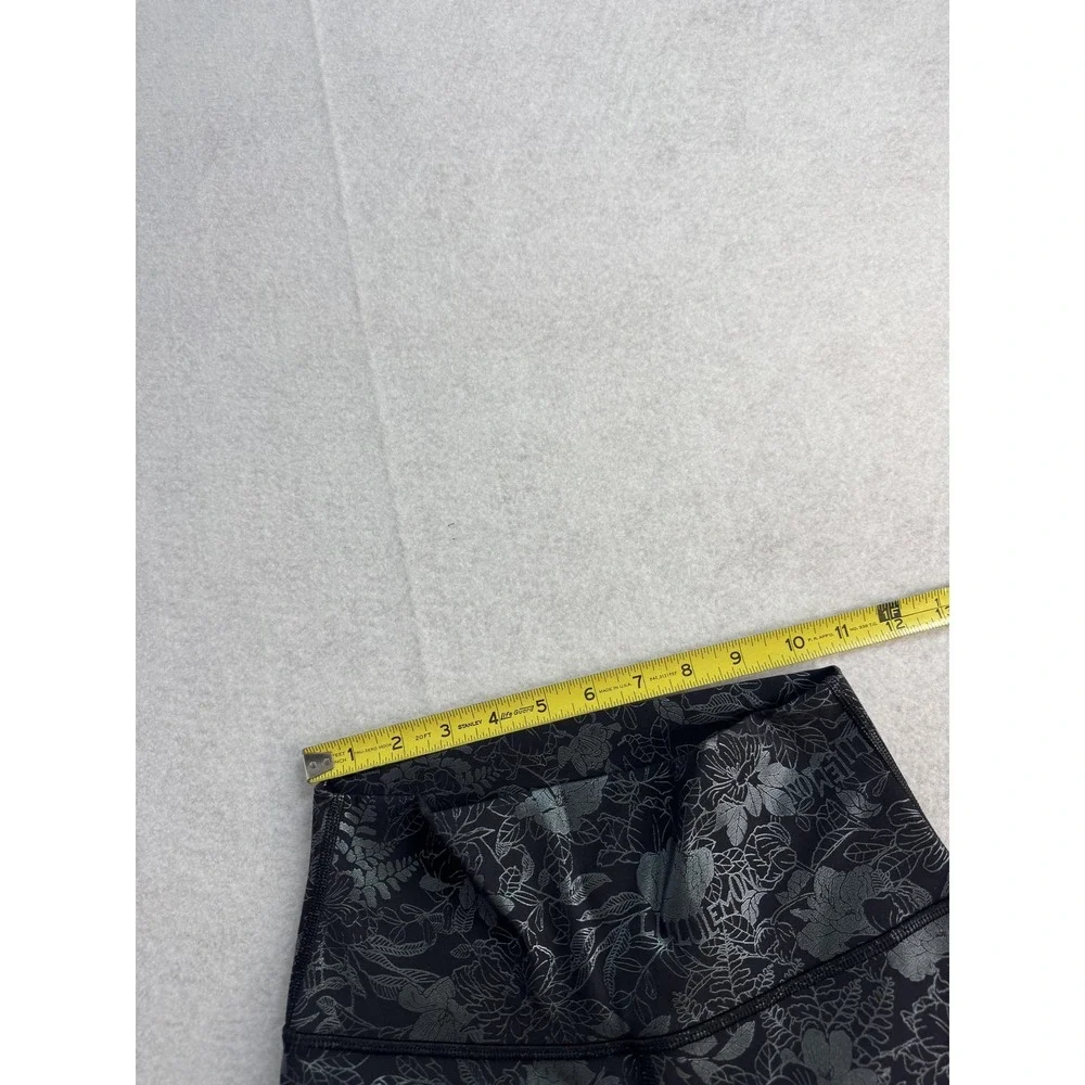 Lululemon Wunder Under High Rise Logo Flourish‎ Iridescent Leggings Women's 4